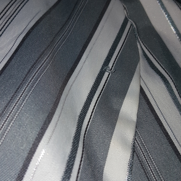 MKM Designs Mettalic Stripe Button Front Blouse - Picture 4 of 7